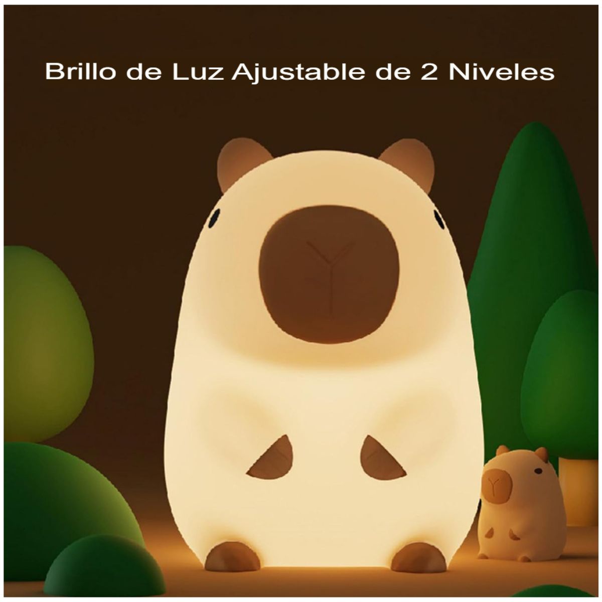 Lampara Capibara Nocturno LED